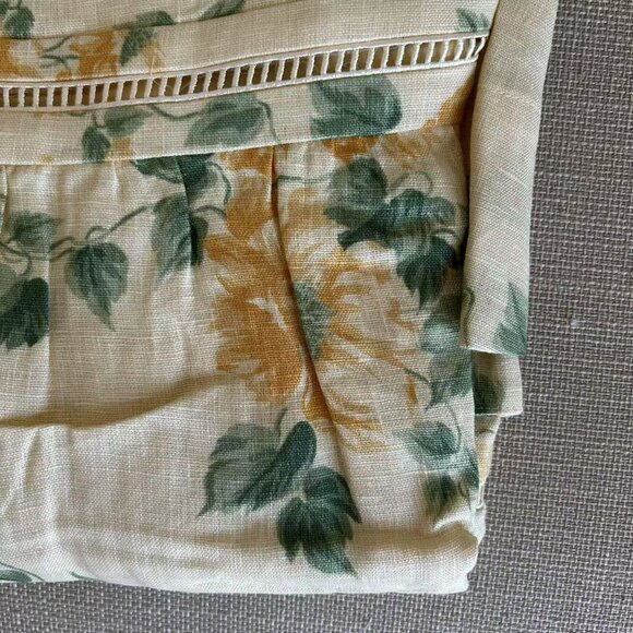 Reformation Floral Midi Dress in Cream and Yellow - Picture 7 of 14